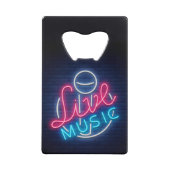 カラオケネオン照明曲語アートワード文字 クレジットカード栓抜き (裏面)