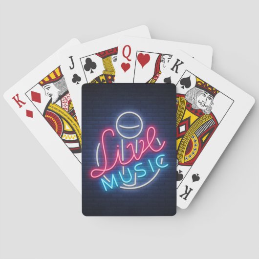 カラオケネオン照明曲語アートワード文字 トランプ (裏面)