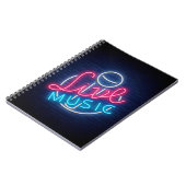 カラオケネオン照明曲語アートワード文字 ノートブック (左側)