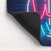 カラオケネオン照明曲語アートワード文字 マウスパッド (コーナー)