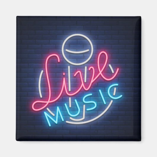 カラオケネオン照明曲語アートワード文字 マグネット (正面)