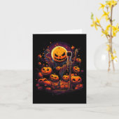 カラオケハロウィンカスタムグラフィックティ男性へーWome カード (黄色い花)