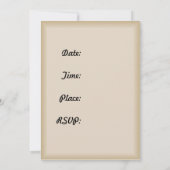 カラオケパーティの招待状マイク歌唱カード 招待状 (裏面)