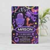 カラオケパーティーへのご招待!ミュージックカラオケパーティーです! 招待状 (スタンド正面)