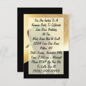 カラオケパーティークラブナイトアウト招待状招待状 招待状 (正面/裏面)