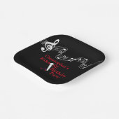 カラオケパーティーミュージカルスケールマイクレッド ペーパープレート (傾斜あり)