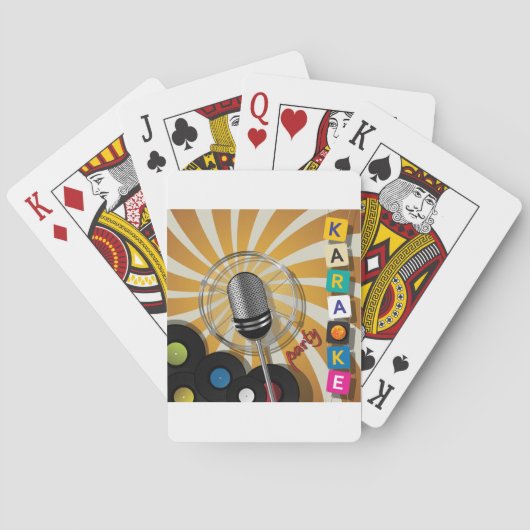 カラオケパーティー歌唱トランプ トランプ (裏面)