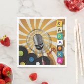 カラオケパーティー歌唱用ナプキン スタンダードランチョンナプキン (インサイチュ)