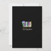 カラオケパーティー誕生日招待状 招待状 (裏面)