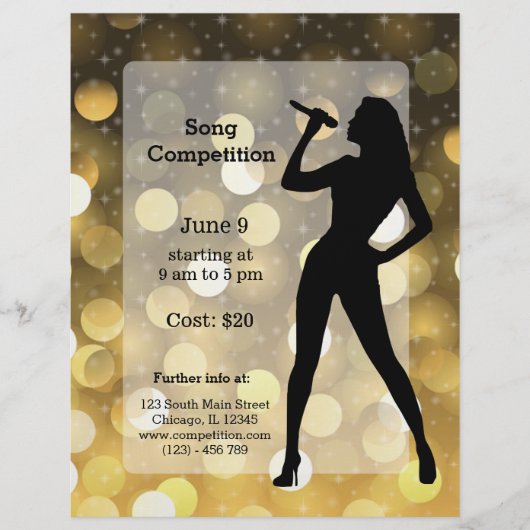 カラオケパーティー チラシ (正面)