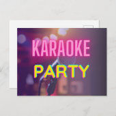 カラオケパーティー ポストカード (正面/裏面)