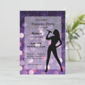 カラオケパーティー 招待状 (スタンド正面)