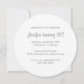 カラオケパーティー 招待状 (裏面)