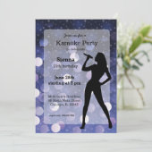 カラオケパーティー 招待状 (スタンド正面)