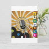 カラオケパーティー 招待状 (スタンド正面)