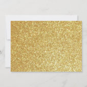 カラオケピンクと金ゴールド12thバースデーパーティー招待状 (裏面)