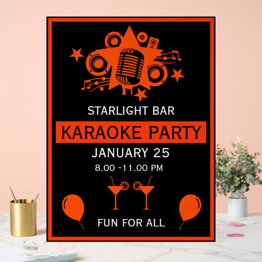 カラオケプロモーション壁 アクリルサイン (ウェディング)