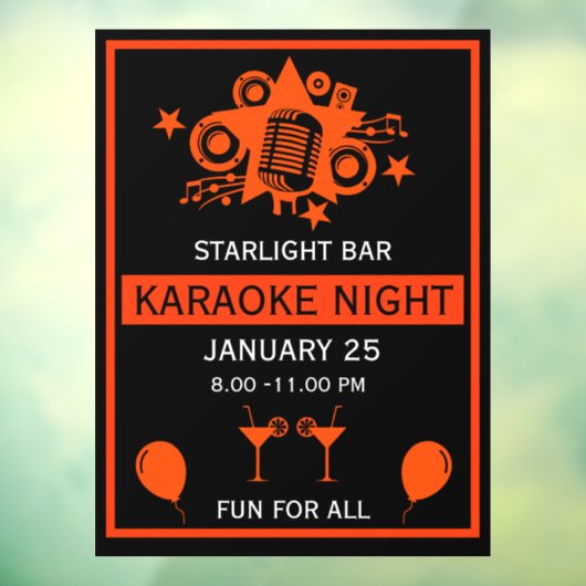 カラオケプロモーション壁 ウィンドウサイン (シート3)