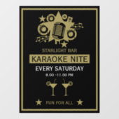 カラオケプロモーション壁 ウィンドウサイン (シート)