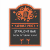 カラオケプロモーション壁 シール (正面)