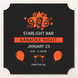 カラオケプロモーション壁 ペーパーコースター