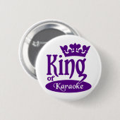カラオケボタンの王 缶バッジ (正面&裏面)