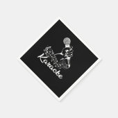 カラオケマイクノートMicrophone Singing Gift スタンダードカクテルナプキン (角)