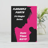 カラオケレトロパーティーテーマ 招待状 (スタンド正面)