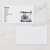 カラオケ信じに行く 名刺 (正面/裏面)