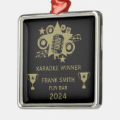 カラオケ優勝者 メタルオーナメント (左)