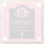 カラオケ勝者 ガラスコースター (裏面)