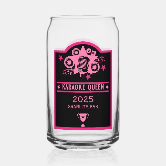 カラオケ勝者 ガラス缶 (正面)