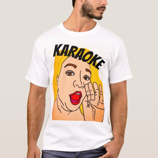 カラオケ呼び出しTシャツ Tシャツ (正面)