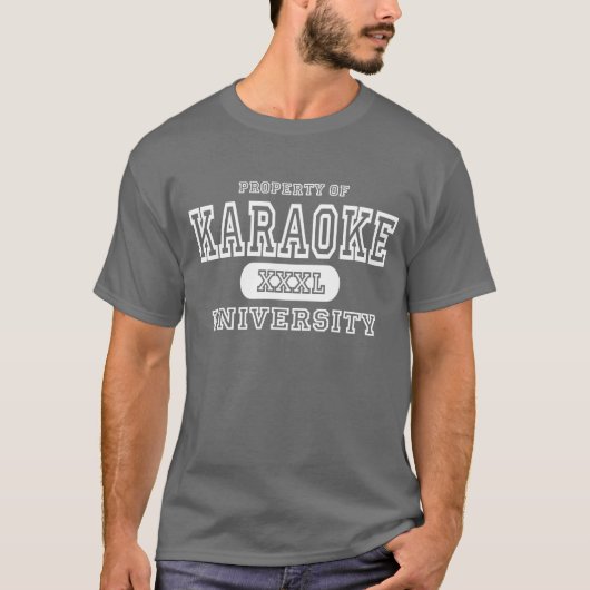 カラオケ大学暗闇 Tシャツ (正面)