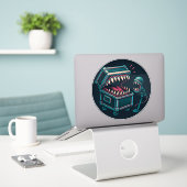 カラオケ模倣品 シール (デスク上のノートパソコン)