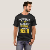 カラオケ歌唱とビールマイクシンで動く Tシャツ (正面フル)