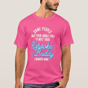 カラオケ歌手の夫婦結婚結婚80年代R Tシャツ