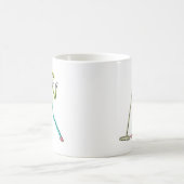 カラオケ熱唱スティックマン コーヒーマグカップ (中央)