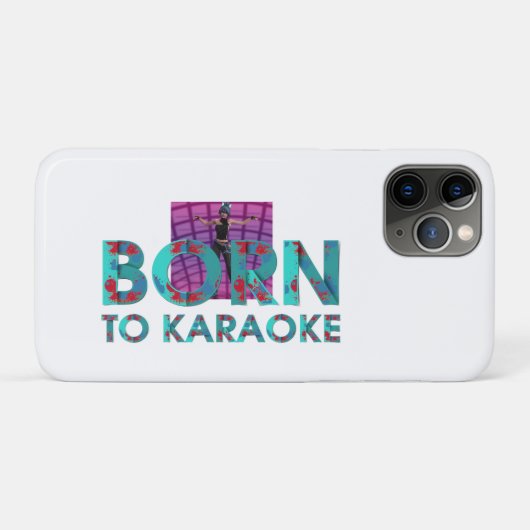 カラオケ生まれ Case-Mate iPhoneケース (裏面(横))