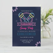 カラオケ誕生日パーティー 招待状 (スタンド正面)