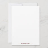 カラオケ誕生日歌唱10代の若者10代のブロンドガール 招待状 (裏面)