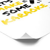 カラオケ音楽マイク フォトプリント            (角)