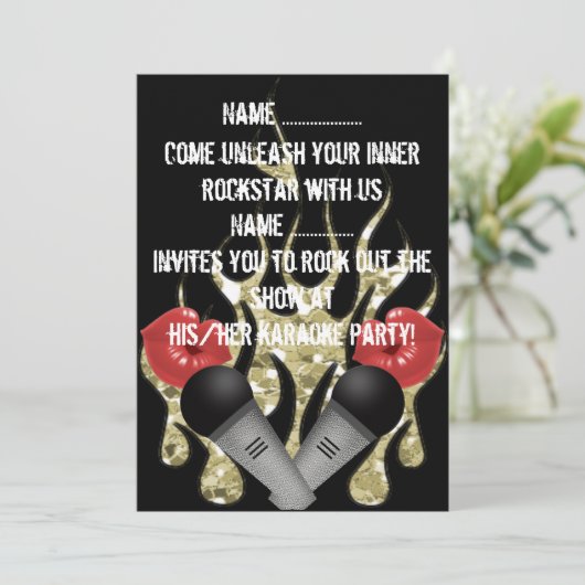 カラオケ – 招待状 (スタンド正面)