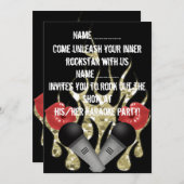 カラオケ – 招待状 (正面/裏面)