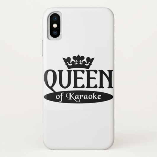 カラオケiphone 4 ケース友達のカスタマイズ女王。 Case-Mate iPhoneケース (裏面)