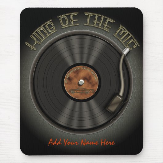 カラオケLPのレコードのマウスパッド マウスパッド (正面)