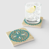 カラカウアハワイアントロピカルタパKL303 ストーンコースター (横)