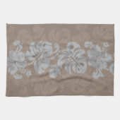 カラカウアハワイアン縁どハイビスカスKL302 キッチンタオル (横)