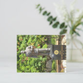 カラカウア王像、ホノルル、ハイ ポストカード (スタンド正面)