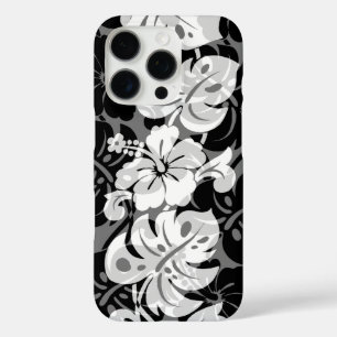 カラカウア縁どハワイアンハイビスカスブラック iPhone 16 PROケース